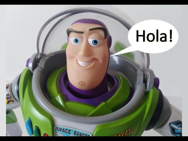 Riego compañera de clases Permanecer de pié Buzz Lightyear todas sus frases en español | TOY STORY | juguetes review -  YouTube