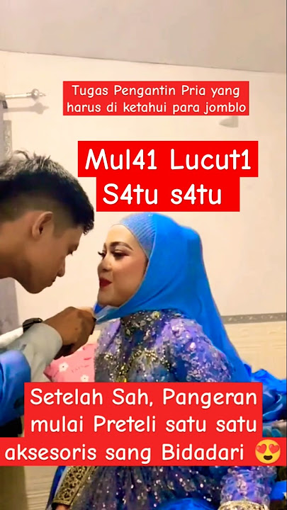 Pengantin mulai mempreteli satu satu 😍 Indah nya Bulan madu, Pengantin Baru #shorts