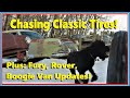 Chasing Classic Tires! Fury Interior, Rover Rust , Datsun Dyno, Boogie Van, and Honda Big Red!