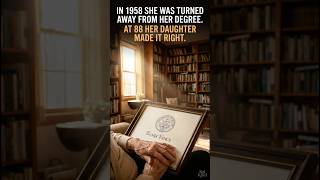 In 1958 She Was Turned Away From Her Degree. At 88 Her Daughter Made It Right.