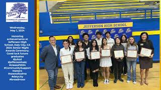 May 1 2024 Jefferson Union High School Senior Night Awards Ceremony