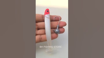 OMG😱 jig head hacks | How to rig soft plastic lures in jig head #jigging #jighead