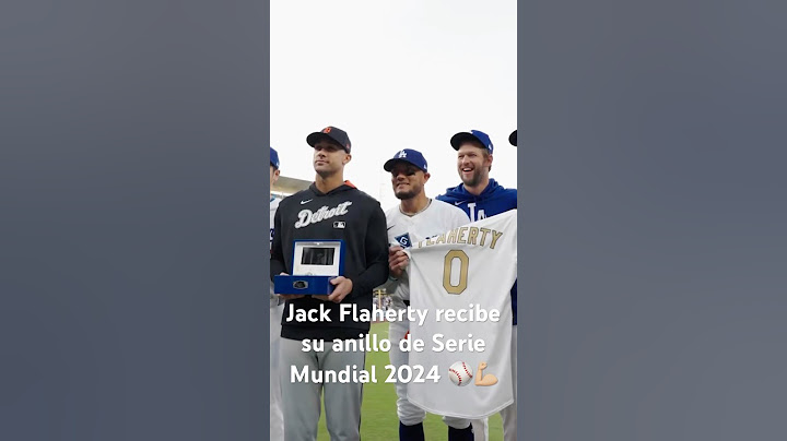 DODGERS: JACK FLAHERTY RECIBE su ANILLO de SERIE MUNDIAL 2024