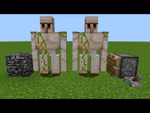 iron golem + iron golem = ??? | Minecraft combined | Zombieee
