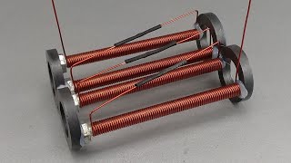 New...how to make free energy 230v AC 5000w powerful electricity generator turns iron bolt copper