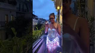 Neon Cowboys® Sequin Dress | Balcony Twilight Light Test
