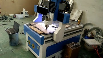 cnc router machine AKM6012 with high table, test video 2 for Ted.
