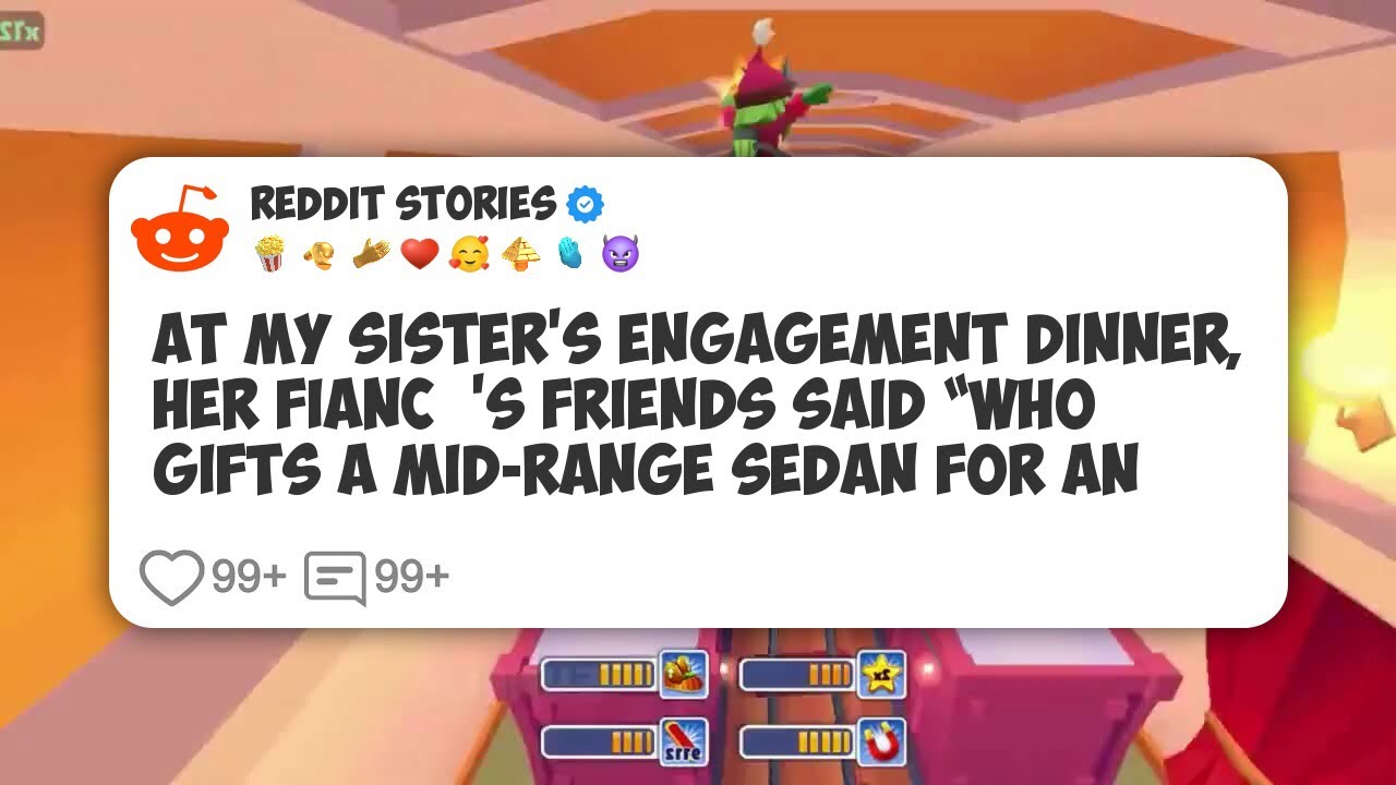 At My Sister’s Engagement Dinner, Her Fiancé’s Friends Said “Who Gifts A Mid-Range Sedan #reddit 