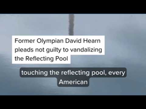 Former U.S. Olympian pleads not guilty to vandalizing Reflecting Pool