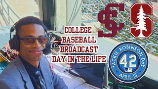 🎙️ Day In the Life Broadcasting Stanford Baseball | Jackie Robinson Day at Sunken Diamond ⚾
