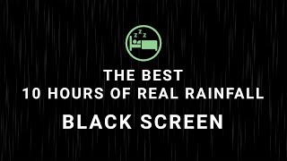 Fall Asleep in 4 Mins - 10 Hours of Real Rainfall - Instant Sleep | Black Screen | Deep Sleep