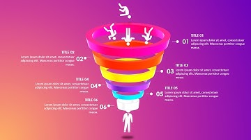 PowerPoint tutorial No. 333:  3d Funnel infographic slide design presentation in PowerPoint