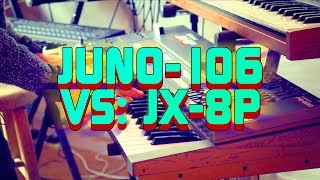 Juno-106 vs. JX-8P: Basic Sounds-- Is the JX as Powerful as the Juno?? A Friendly Comparison