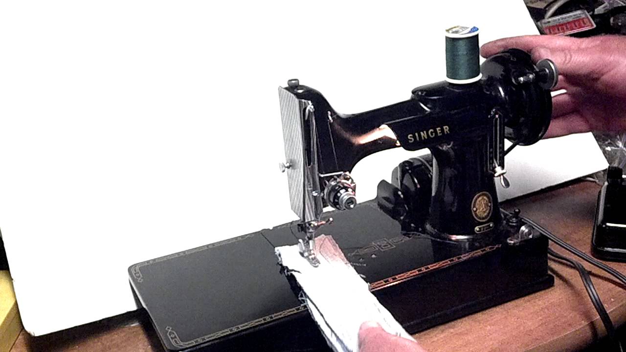 Vintage 1955 Singer 2211 Featherweight Prism Decals Sewing Machine