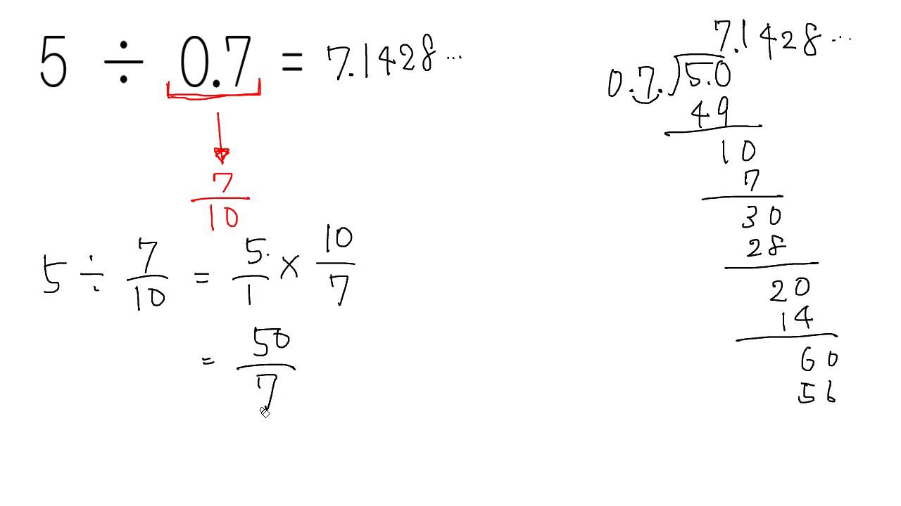 分数と小数の混じったかけ算 割り算 Youtube