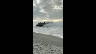 U.S. Navy Landing Craft Air Cushion (LCAC) landing in Cherry Grove, North Myrtle Beach, SC 2/9/23