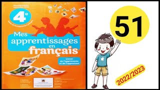 mes apprentissages en français 4 p 51