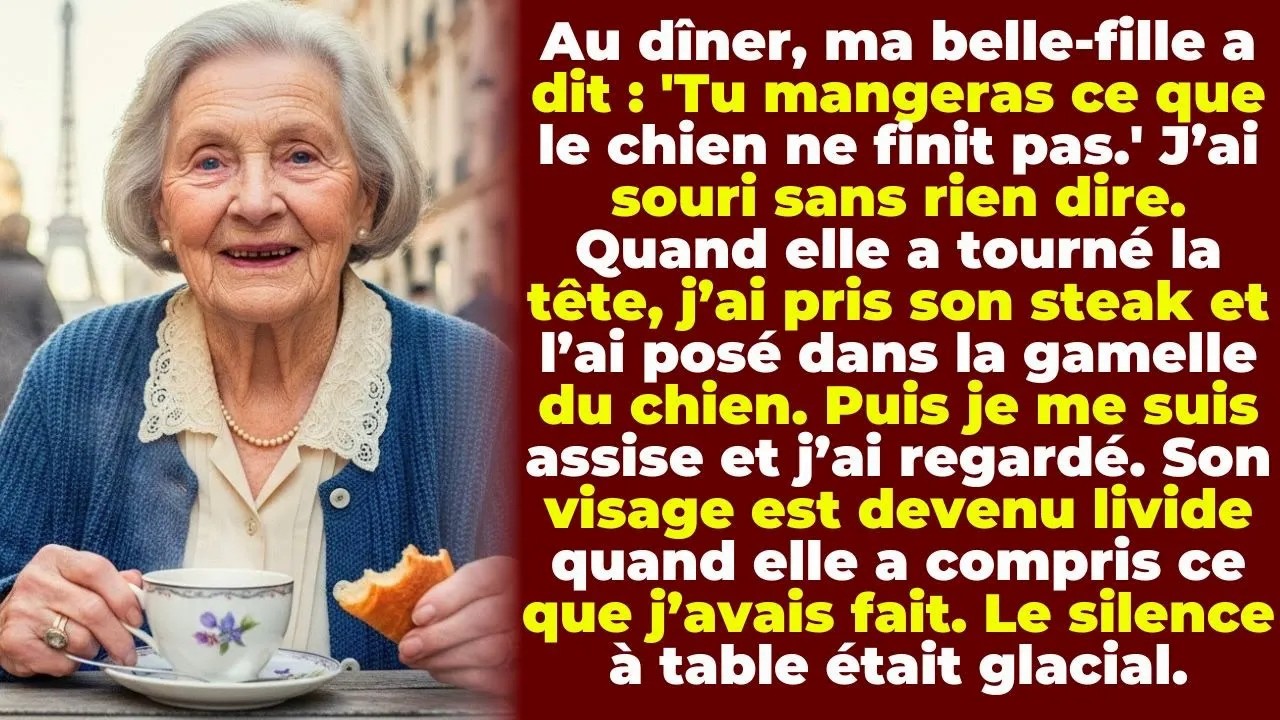 Au Dîner, Ma Belle Fille A Dit ： 'Tu Mangeras Ce Que Le Chien Ne Finit Pas' — J'ai Donné Le Stea