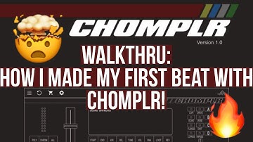 Making my 1st Beat with Chomplr + Trap Kit 2 📲 🤯 (Walkthrough 🔥)