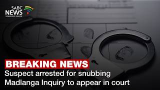 Suspect arrested for snubbing Madlanga Inquiry to appear in court