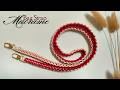DIY Macrame Bag Strap | Macrame Crossbody Bag Strap Tutorial with 2 Color Pattern | Tali Tas Macrame