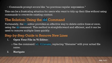 How to Remove New Lines in Vi Editor on Linux