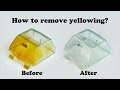 How to remove yellowing from old aged plastic cheap  easy