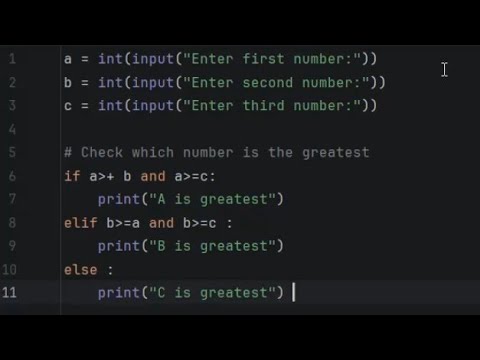 Write a program to find the greatest number out of all the entered numbers? (Python)