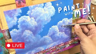 Livestream Paint-A-Long | Cloud Painting in Oils