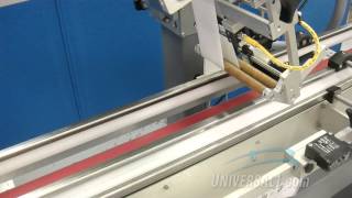 High speed labeling of clamshell containers