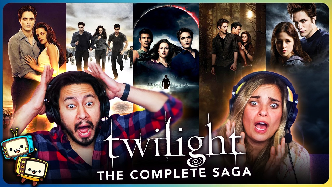 THE TWILIGHT SAGA Compilation Movie Reaction! | All TWILIGHT Movie Reactions w/ Jaby & Kristen!