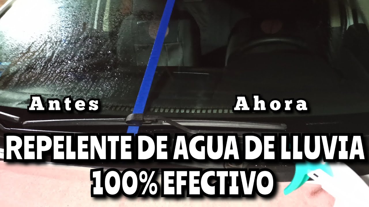 REPELENTE DE LLUVIA CASERO para el parabrisas de tu auto 