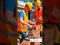 Under Construction House 🏠 | Brick Wall Building Process | Satisfying Mason Work 🔥#shorts