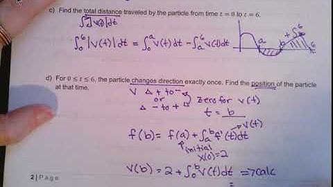 AP Calculus Particle Motion Tutorials
