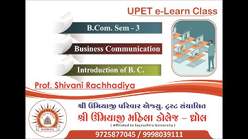 Business Communication | Introduction | BCom Sem - 3 |  By Shivani Rachhadiya
