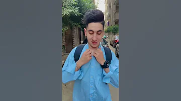 لما تبقى كبير و شحط وتشوف اطفال رايحين المدرسه 