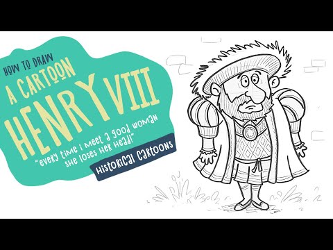 How To Draw Henry VIII (Cartoon Henry The Eighth) - YouTube