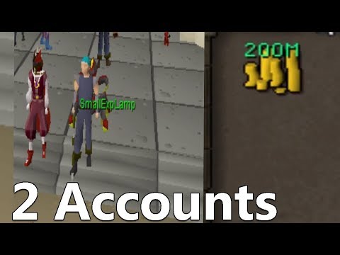 1 Hour Flipping With 200M And 2 Accounts (Old School Runescape Flipping)