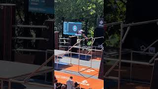 Parkour World Cup France Station Skill Pre-race With a stable performance