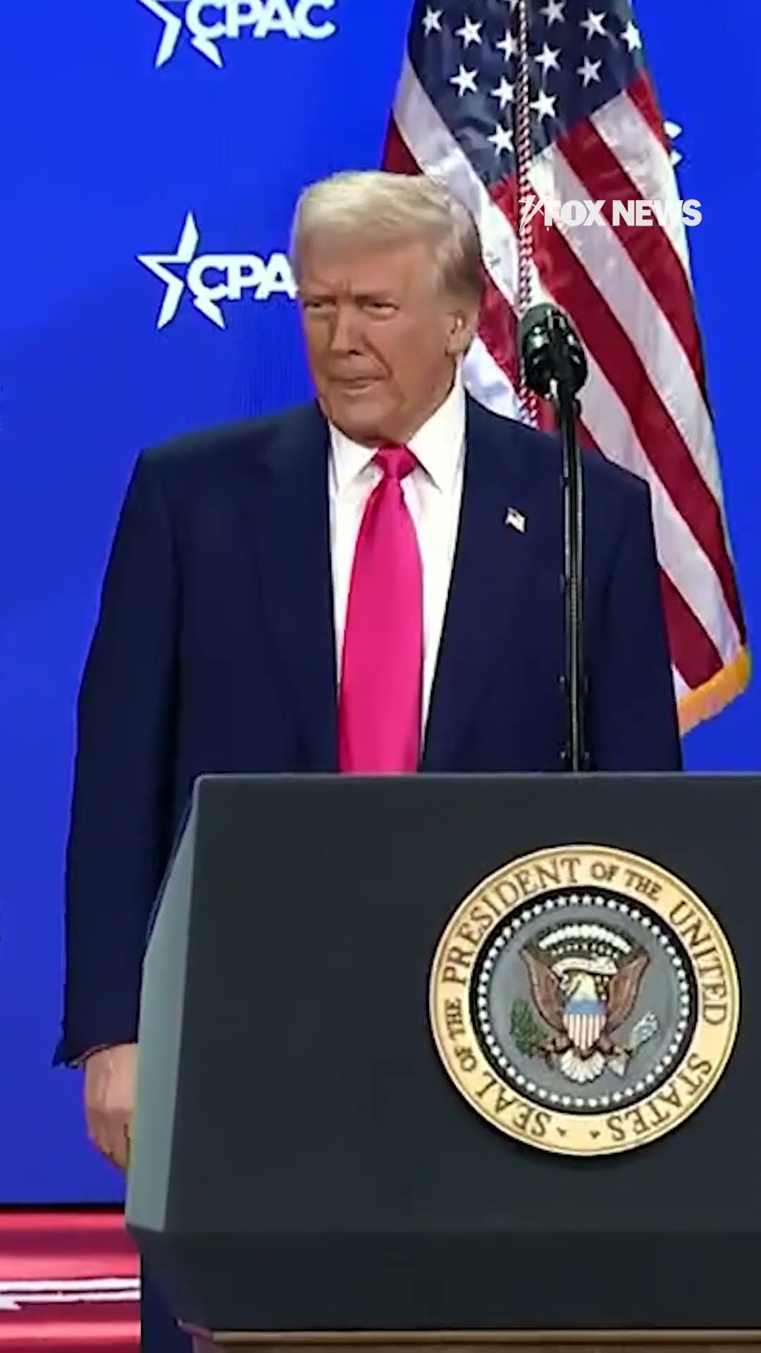 President Trump has arrived at CPAC 2025