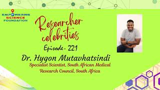 Dr. Hygon, Specialist Scientist, South African Medical Research Council, (SAMRC), South Africa