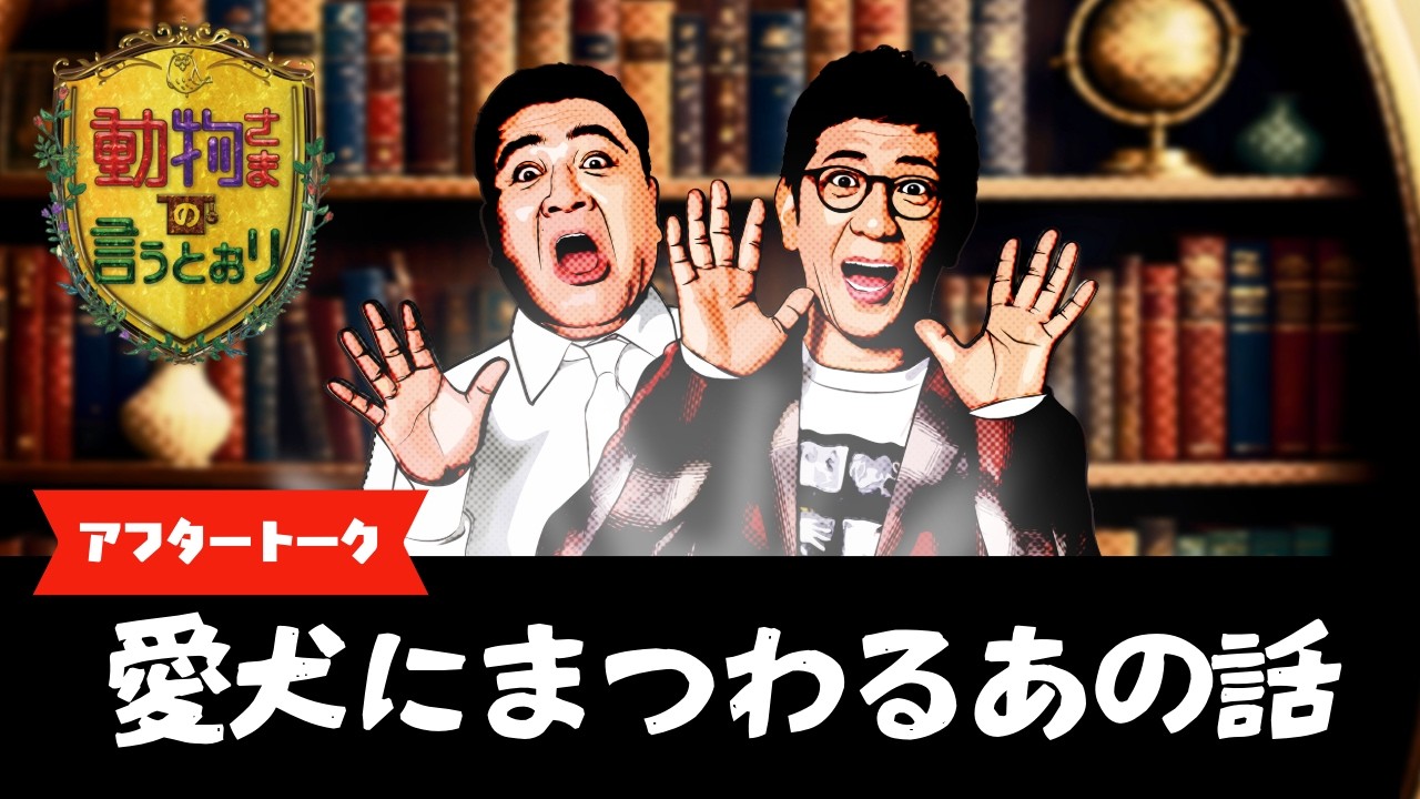 愛犬家のみなさんに気になるお金事情を聞いてみたら、なぜかアンタッチャブルの仲の良さが浮き彫りになった件【『動物さまの言うとおり』アフタートーク②愛犬のために何にお金つかってる？】