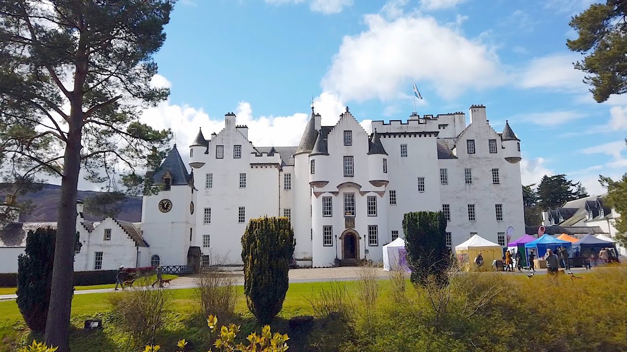 Blair Castle and Estate in Blair Atholl, Scotland, opening weekend in