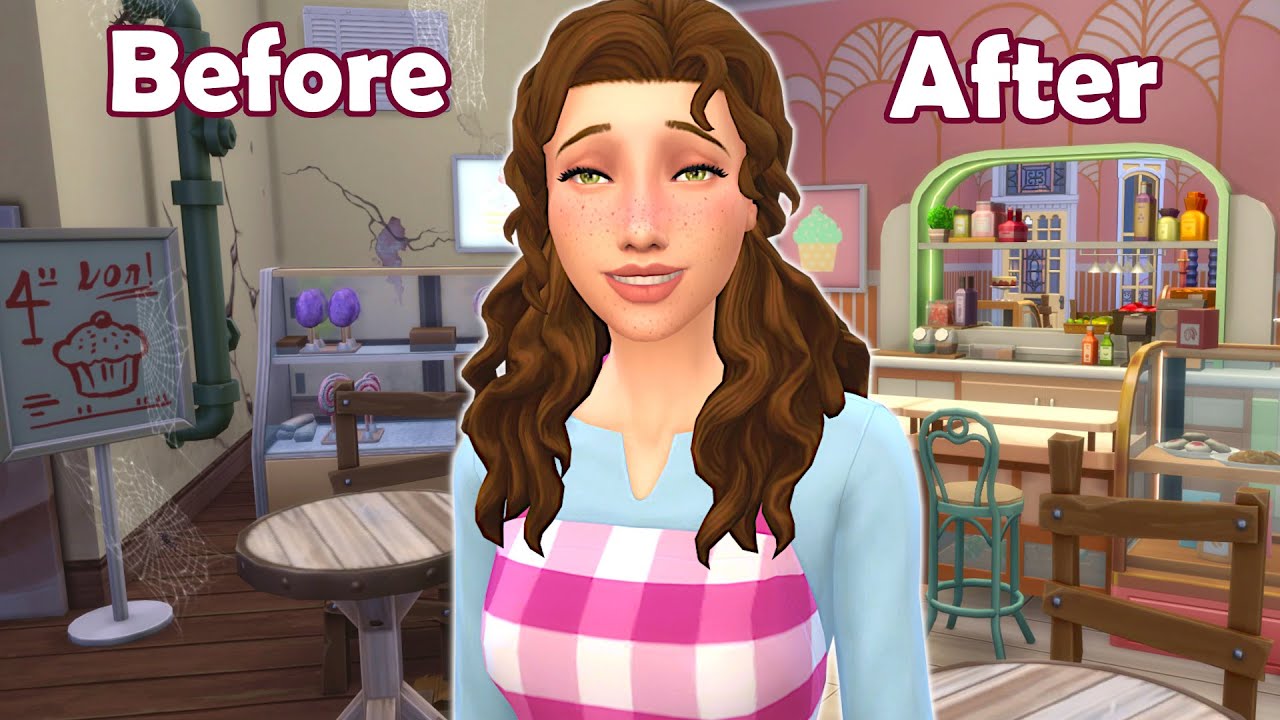 Building up the baking skill & renovating the bakery! // Sims 4 bakery renovation