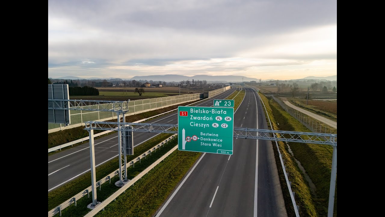 Droga ekspresowa S1 Bielsko-Biała - Dankowice gotowa do użytkowania