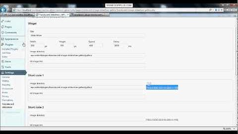 Wordpress plugin : Translucent image slideshow gallery