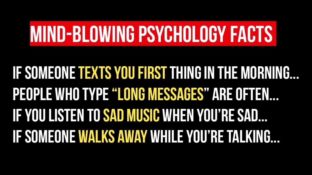 40 Psychology Facts That Will Blow Your Mind About People - YouTube