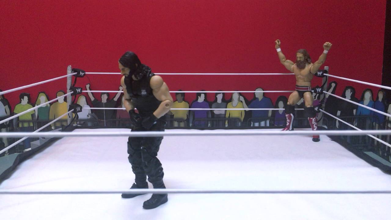 Turnbuckle Powerbomb followed by Superkick seth rollins (stop motion