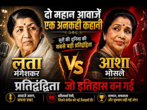 क्या सच में थी दुश्मनी? 😨 लता-आशा राइवलरी का पूरा सच!