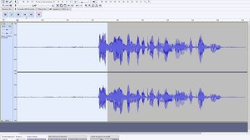 Cleaning up with Audacity demo